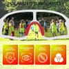 imageFEISEDY Kids Sunglasses Polarized Youth Baseball Sunglasses Sports Cycling Glasses for Boys Girls Age 48 B0183White Frame Red Mirrored Lens