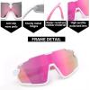 imageFEISEDY Kids Teens Baseball Polarized Sunglasses Lightweight Frame UV400 Sports Cycling Shades for Boys Girls B0190White Frame Pink Mirrored Lens