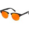 imageFEISEDY Orange Blue Light Blocking Glasses for Woman Men Amber Lenses Computer Gaming Glasses for Better SleepBlack