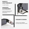 imageFEISEDY Oversized Square One Piece Frameless Stylish Sunglasses Women Men Luxury Shades B4043Black
