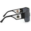 imageFEISEDY Oversized Square One Piece Frameless Stylish Sunglasses Women Men Luxury Shades B4043Black