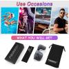 imageFEISEDY Oversized Square One Piece Frameless Stylish Sunglasses Women Men Luxury Shades B4043Sliver FrameGrey Lens