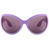 imageFEISEDY Oversized Trendy Sunglasses Classic Oval Wrap Around Stylish Big Frame Shade Women Glasses B2391Purple Frame Purple Lens