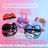 imageFEISEDY Oversized Trendy Sunglasses Classic Oval Wrap Around Stylish Big Frame Shade Women Glasses B2391White Frame Brown Lens