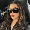imageFEISEDY Oversized Y2K Sunglasses for Women Men Wrap Around Clout Goggles Thick Frame UV400 Protection B9075Black