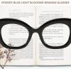 imageFEISEDY Reading Glasses for Women Fashion Cat Eye Blue Light Blocking Glasses Anti Glare Digital Eyestrain Readers B0139Black