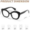 imageFEISEDY Reading Glasses for Women Fashion Cat Eye Blue Light Blocking Glasses Anti Glare Digital Eyestrain Readers B0139Black