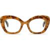 imageFEISEDY Reading Glasses for Women Fashion Cat Eye Blue Light Blocking Glasses Anti Glare Digital Eyestrain Readers B0139Tortoise