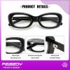 imageFEISEDY Retro Oval Blue Light Blocking Glasses for Women Nerd Fake Glasses Y2k Small Eyewear Frame B0229Black