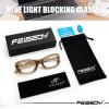 imageFEISEDY Retro Oval Blue Light Blocking Glasses for Women Nerd Fake Glasses Y2k Small Eyewear Frame B0229Olive Green