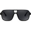 imageFEISEDY Retro Square Aviator Sunglasses Women Men 70s Vintage Trendy Plastic Frame Sun Glasses B4158Black