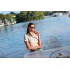 imageFEISEDY Retro Square Aviator Sunglasses Women Men 70s Vintage Trendy Plastic Frame Sun Glasses B4158Black FrameYellow Lens