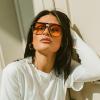 imageFEISEDY Retro Square Aviator Sunglasses Women Men 70s Vintage Trendy Plastic Frame Sun Glasses B4158Black FrameYellow Lens