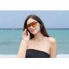imageFEISEDY Retro Square Aviator Sunglasses Women Men 70s Vintage Trendy Plastic Frame Sun Glasses B4158Orange  Black