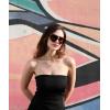 imageFEISEDY Retro Square Aviator Sunglasses Women Men 70s Vintage Trendy Plastic Frame Sun Glasses B4158Orange  Tortoise