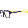 imageFEISEDY Sports Blue Light Glasses for Men Lightweight Anti Slip Running Cycling Square Glasses Computer Eyeglasses B0156Matte Transparent BlueYellow Leg