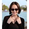 imageFEISEDY Trendy Polarized Cateye Sunglasses for Women Men Retro Rectangle Narrow Sunnies B4176Tortoise FrameBrown Lens
