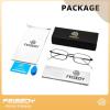 imageFEISEDY Vintage Blue Light Glasses for Women Metal Y2K Rectangle Glasses Gold Silver Fake Nerd Eyewear Frame B0271Black