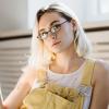 imageFEISEDY Vintage Blue Light Glasses for Women Metal Y2K Rectangle Glasses Gold Silver Fake Nerd Eyewear Frame B0271Black