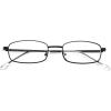 imageFEISEDY Vintage Blue Light Glasses for Women Metal Y2K Rectangle Glasses Gold Silver Fake Nerd Eyewear Frame B0271Black