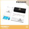 imageFEISEDY Vintage Blue Light Glasses for Women Metal Y2K Rectangle Glasses Gold Silver Fake Nerd Eyewear Frame B0271Gold