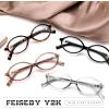 imageFEISEDY Vintage Oval Glasses for Women Men Retro Tortoise Blue Light Blocking Glasses Small Fake Nerd Eyewear Frames B0254Black