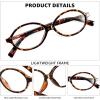 imageFEISEDY Vintage Oval Glasses for Women Men Retro Tortoise Blue Light Blocking Glasses Small Fake Nerd Eyewear Frames B0254Tortoise