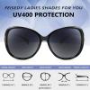 imageFEISEDY Women Oversized Polarized Sunglasses Ladies Large Shades Classic Fox Sunglasses B2730Black