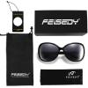 imageFEISEDY Women Oversized Polarized Sunglasses Ladies Large Shades Classic Fox Sunglasses B2730Black