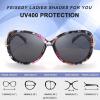 imageFEISEDY Women Oversized Polarized Sunglasses Ladies Large Shades Classic Fox Sunglasses B2730Floral