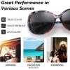 imageFEISEDY Women Oversized Polarized Sunglasses Ladies Large Shades Classic Fox Sunglasses B2730Floral