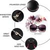 imageFEISEDY Women Oversized Polarized Sunglasses Ladies Large Shades Classic Fox Sunglasses B2730Purple