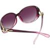 imageFEISEDY Women Oversized Polarized Sunglasses Ladies Large Shades Classic Fox Sunglasses B2730Purple