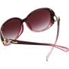imageFEISEDY Women Oversized Polarized Sunglasses Ladies Large Shades Classic Fox Sunglasses B2730Wine