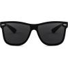 imageFEISEDY Womens Sunglasses Trendy Mirrored One Piece Lens Men Reflective Sun Glasses B4114Black