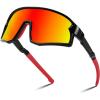 Black Frame Red Mirrored Lens