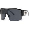 imageFEISEDY Oversized Square One Piece Frameless Stylish Sunglasses Women Men Luxury Shades B4043Black