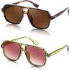 Transparent Green & Tortoise