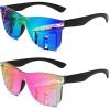 (2 Pack)pink Mirror & Blue Green Mirror