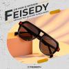 imageFEISEDY Vintage 70s Aviator Sunglasses Men Women Classic Retro Trendy Large Frame UV400 Sun Glasses B0030Black