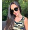 imageFEISEDY Vintage 70s Aviator Sunglasses Men Women Classic Retro Trendy Large Frame UV400 Sun Glasses B0030Camouflage