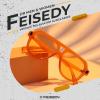 imageFEISEDY Vintage 70s Aviator Sunglasses Men Women Classic Retro Trendy Large Frame UV400 Sun Glasses B0030Orange