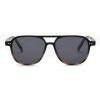 imageFEISEDY Vintage Square 70s Aviator Sunglasses Women Men Classic Trendy Acetate Frame UV400 Sun Glasses B0117Black Leopard  Grey