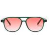 imageFEISEDY Vintage Square 70s Aviator Sunglasses Women Men Classic Trendy Acetate Frame UV400 Sun Glasses B0117Transparent Green  Gradual Pink