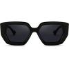 imageFEISEDY Oversized Square Sunglasses for Women Men Thick Frame Shades B4074Black