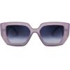 imageFEISEDY Oversized Square Sunglasses for Women Men Thick Frame Shades B4074Pink FrameOrange Legs
