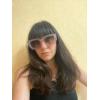 imageFEISEDY Oversized Square Sunglasses for Women Men Thick Frame Shades B4074Pink FrameOrange Legs