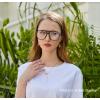 imageFEISEDY Blue Light Blocking Glasses Fake Nerd Clear Square Computer Lightweight Pilot Glasses Frame Oversized B28662pack Blacktransparent Green