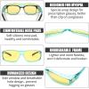 imageFEISEDY Men Night Driving GlassesFit Over Sunglasses Yellow Lens Anti Glare Polarized HD Night Vision Glasses B0225Blue Frame