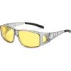 imageFEISEDY Men Night Driving GlassesFit Over Sunglasses Yellow Lens Anti Glare Polarized HD Night Vision Glasses B0225Gray Frame